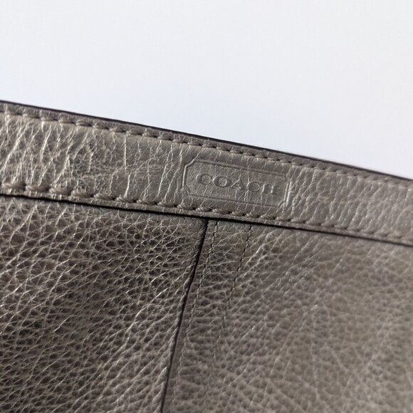 Like new Coach Metallic Champagne Gold Wristlet Clutch - Picture 12 of 16